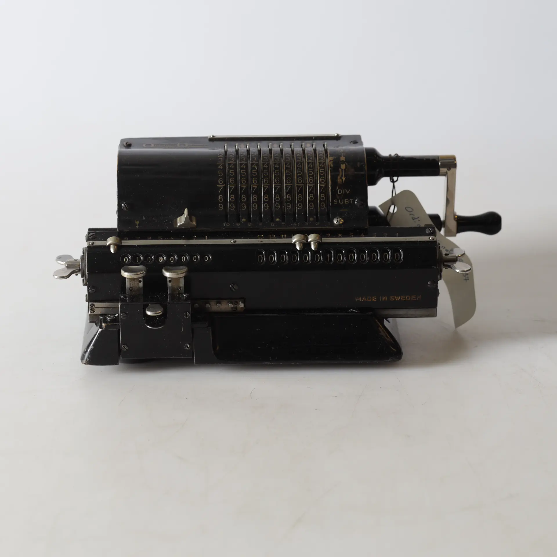 RÄKNESNURRA, Aktiebolaget Original Odhner, Göteborg, 1900-talets första hälft.