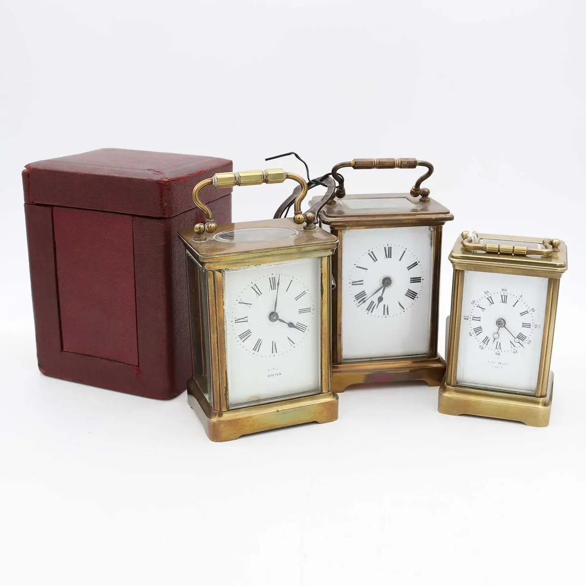 Lot 138 - An early 20th century lacquered brass cased