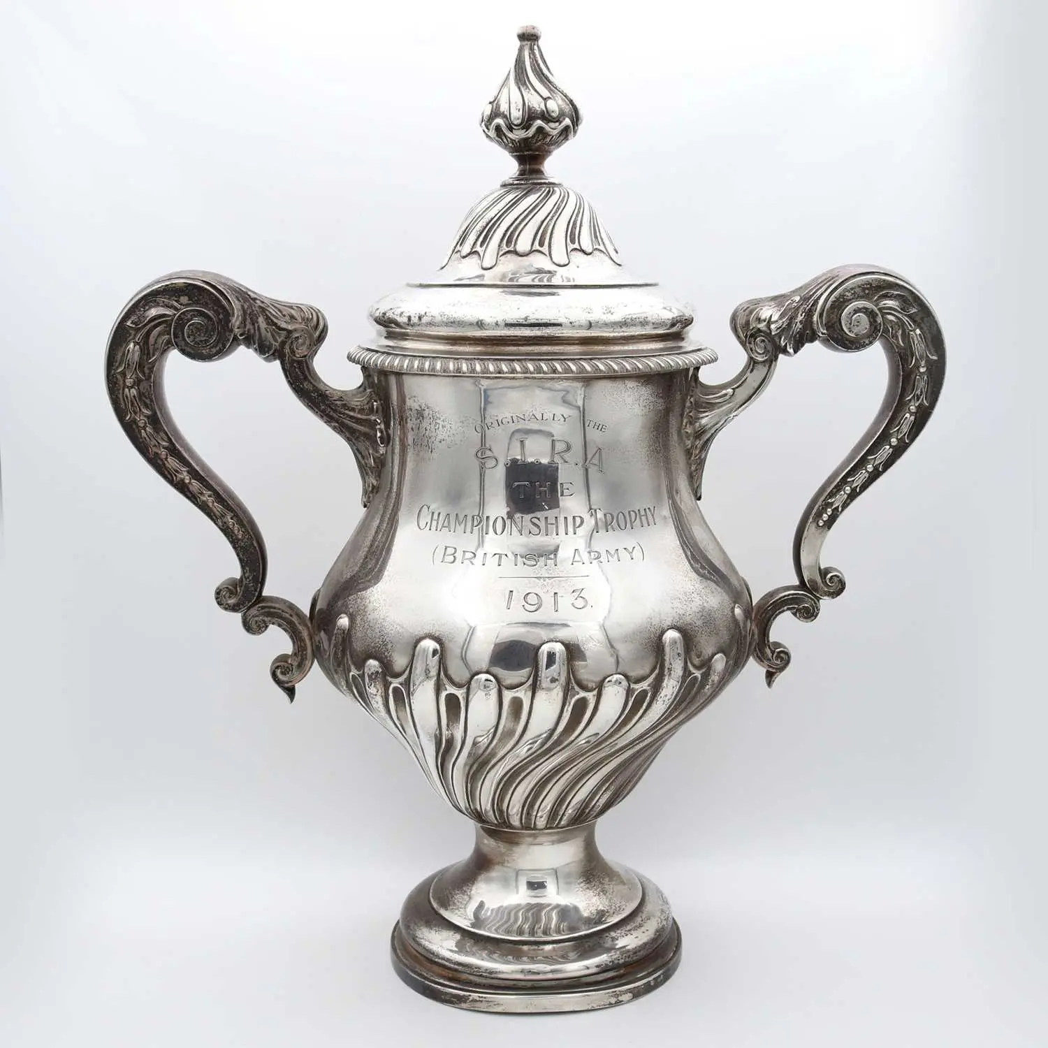 Lot 1115 - A George V silver dual-engraved