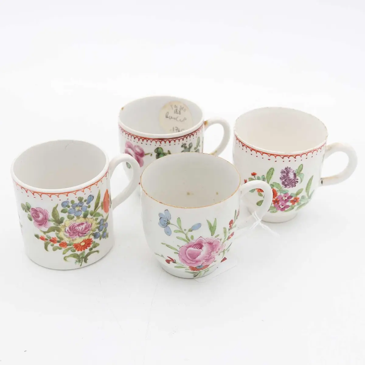 Lot 114 - A Bow porcelain coffee can, circa 1760