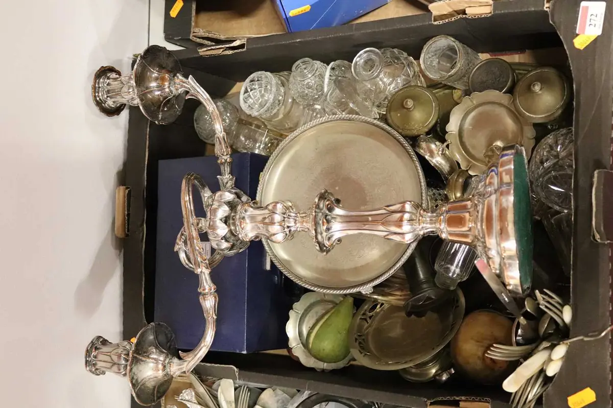 Lot 272 - A collection of silver-plate and metalware