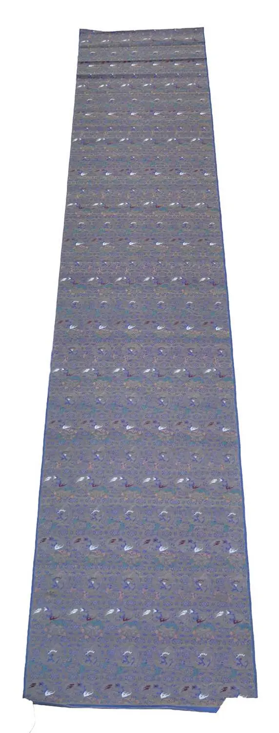 Lot 92 - A Chinese kesi silk textile panel decorated