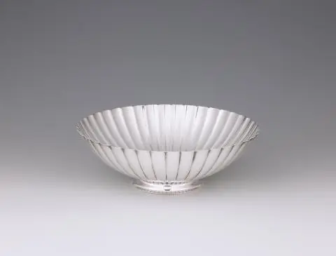 A Georg Jensen large silver strawberry dish, no. 856 B