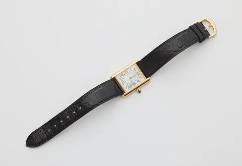 An 18k gold Cartier Tank Louis Ref. WGT0067 ladies' wristwatch.