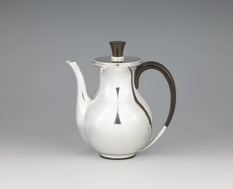 A Danish silver coffee pot by Svend Weihrauch