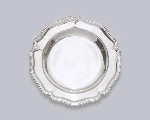 A silver plate from the Government Service of Perm
