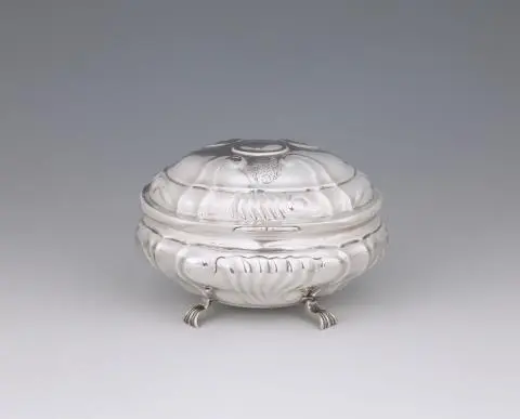 A Braunschweig silver sugar box.