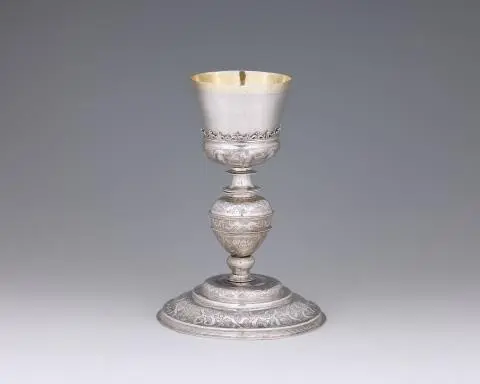 A Spanish parcel-gilt Renaissance communion chalice