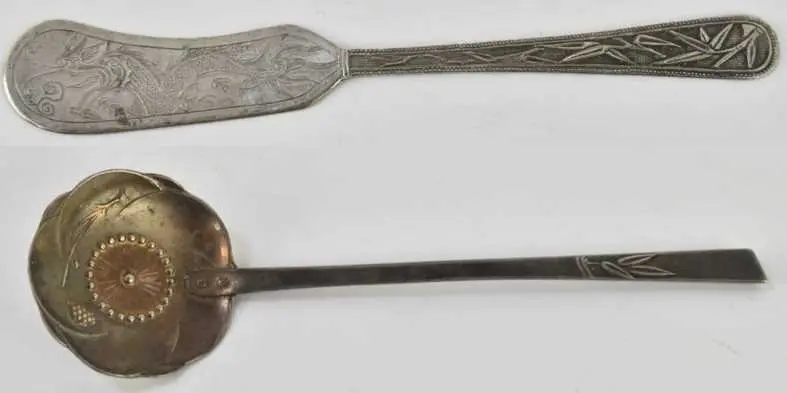 A late 19th/early 20th century Chinese Export silver spoon