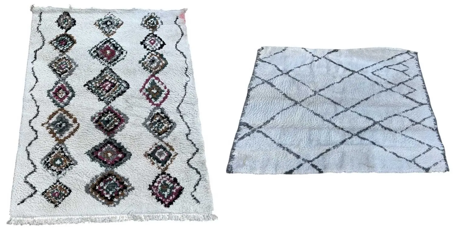 LA REDOUTE; two large modern thick wool pile machine made carpets