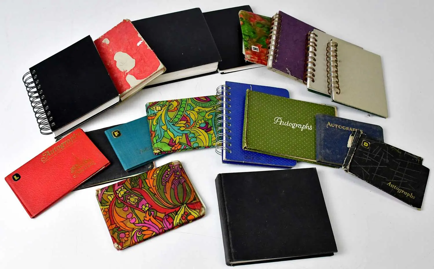 AUTOGRAPH ALBUMS; a collection of eighteen autograph...