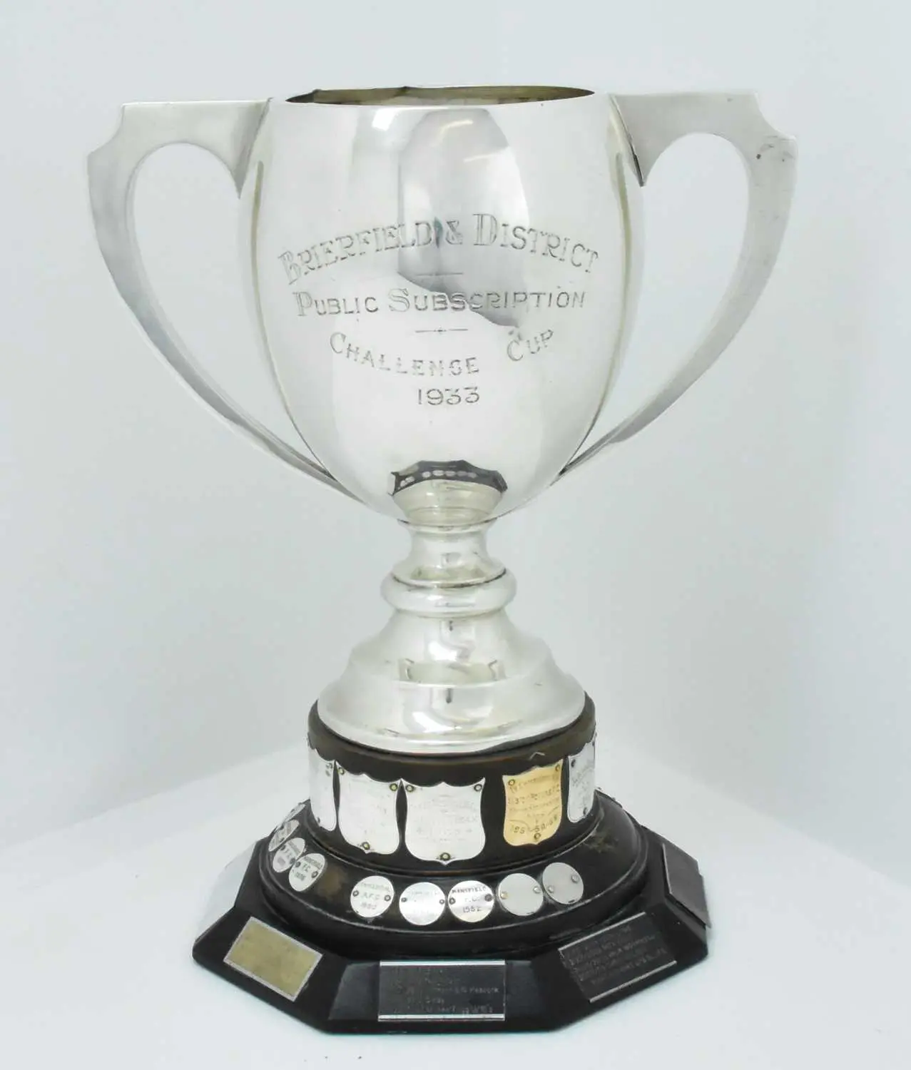 VINERS LTD; a George V hallmarked silver large trophy
