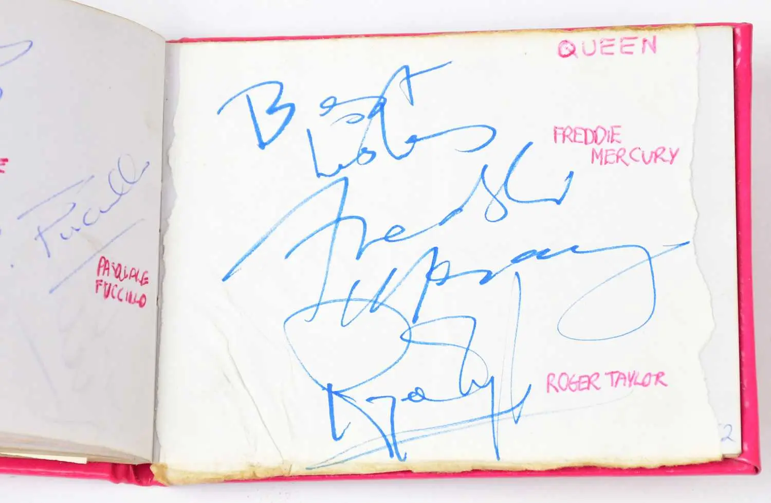An autograph book