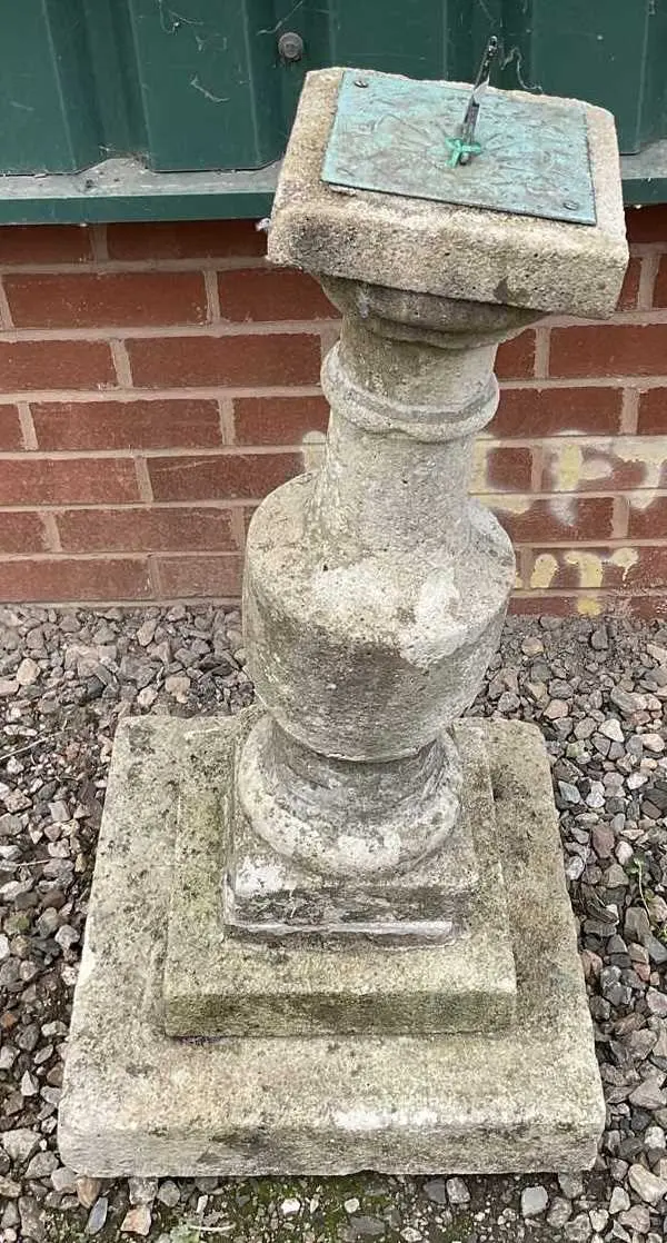 A composite stone sundial
