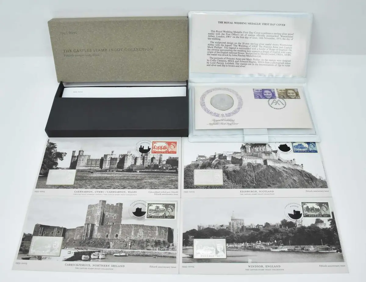 ROYAL MINT; a 'The Castles Stamp Ingot Collection