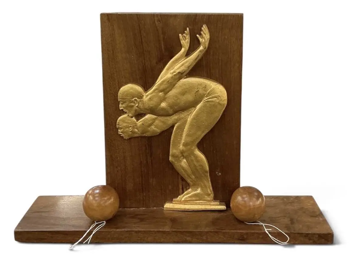 A decorative early 20th century Art Deco gilt bronze...