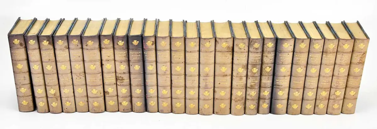 WAVERLEY NOVELS; large type border edition