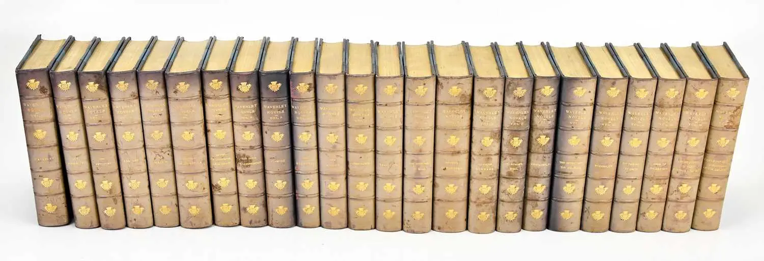 WAVERLEY NOVELS; large type border edition