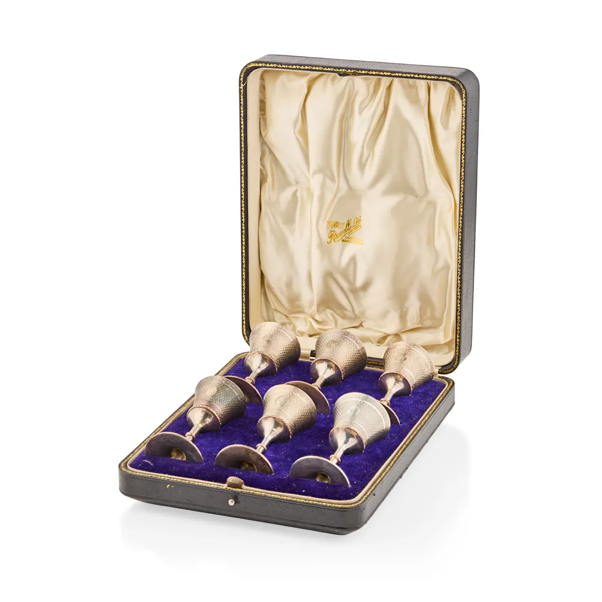 SILVER CASED TRAVELLING COMMUNION CUPS