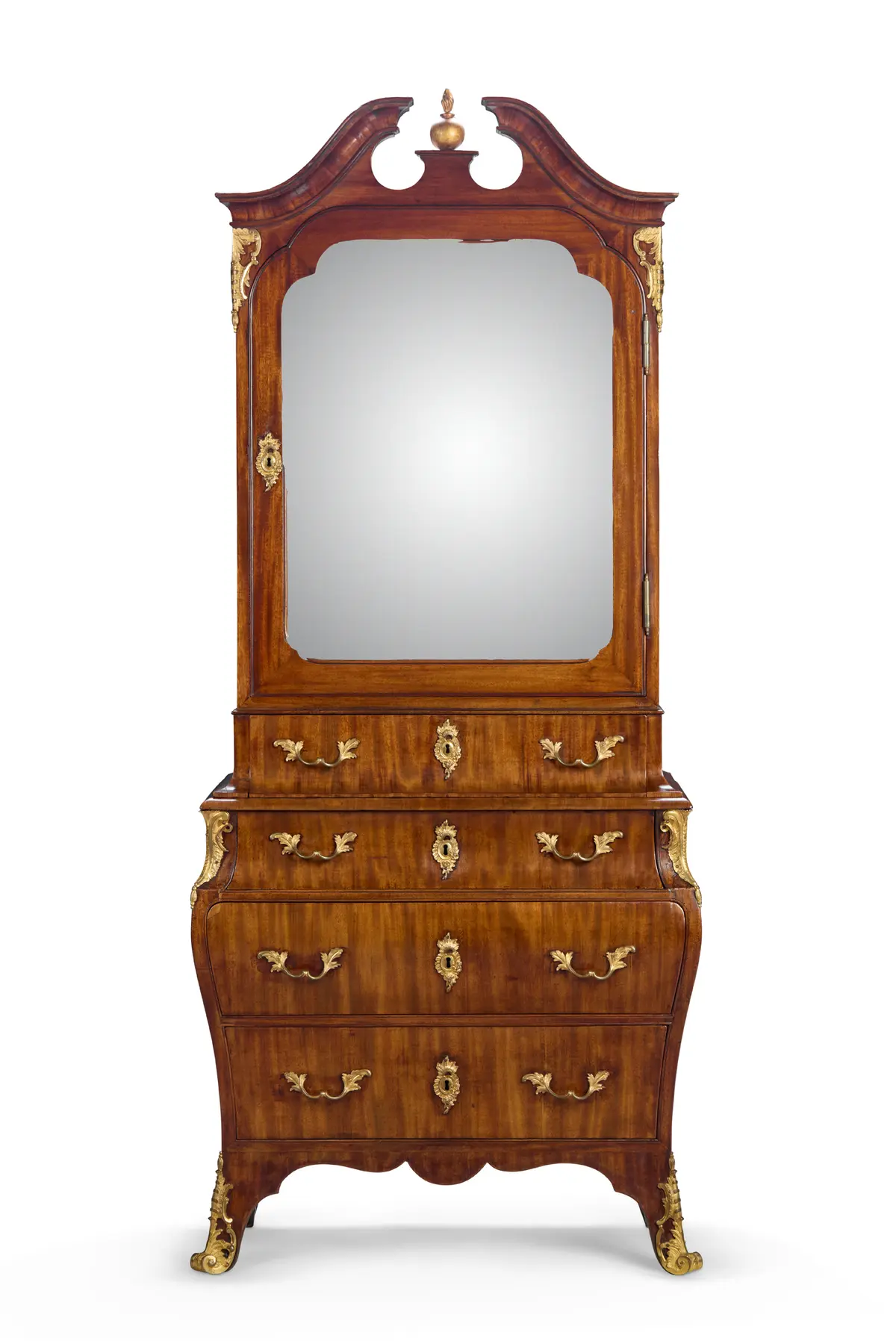 DANISH MAHOGANY SECRETAIRE CABINET