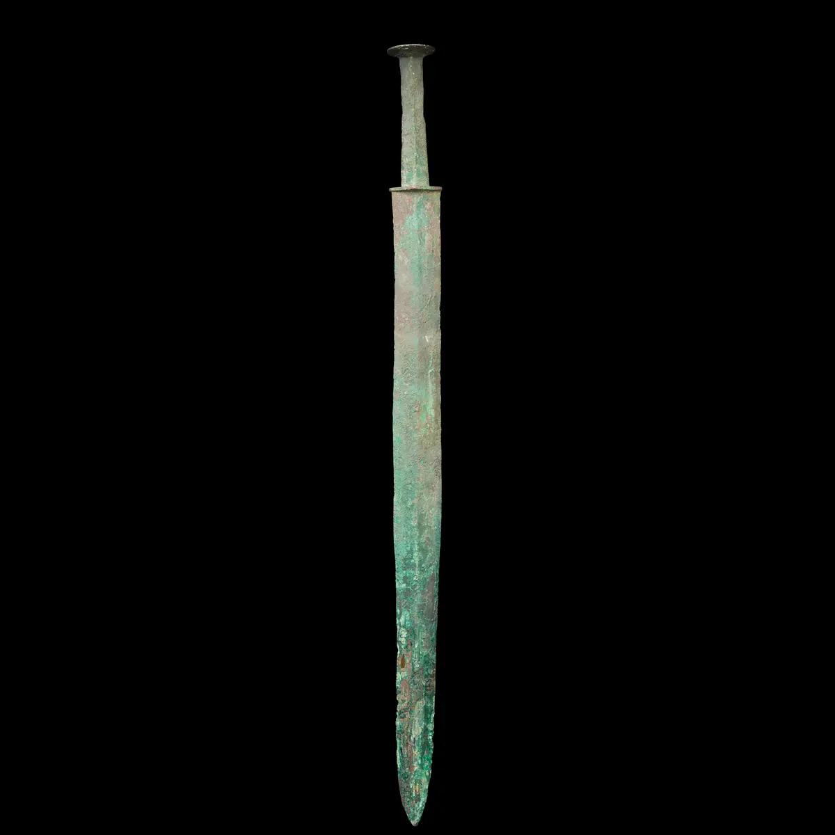 [COLLECTION OF PATRICK DAVID BIRDS] CHINESE BRONZE LONG SWORD