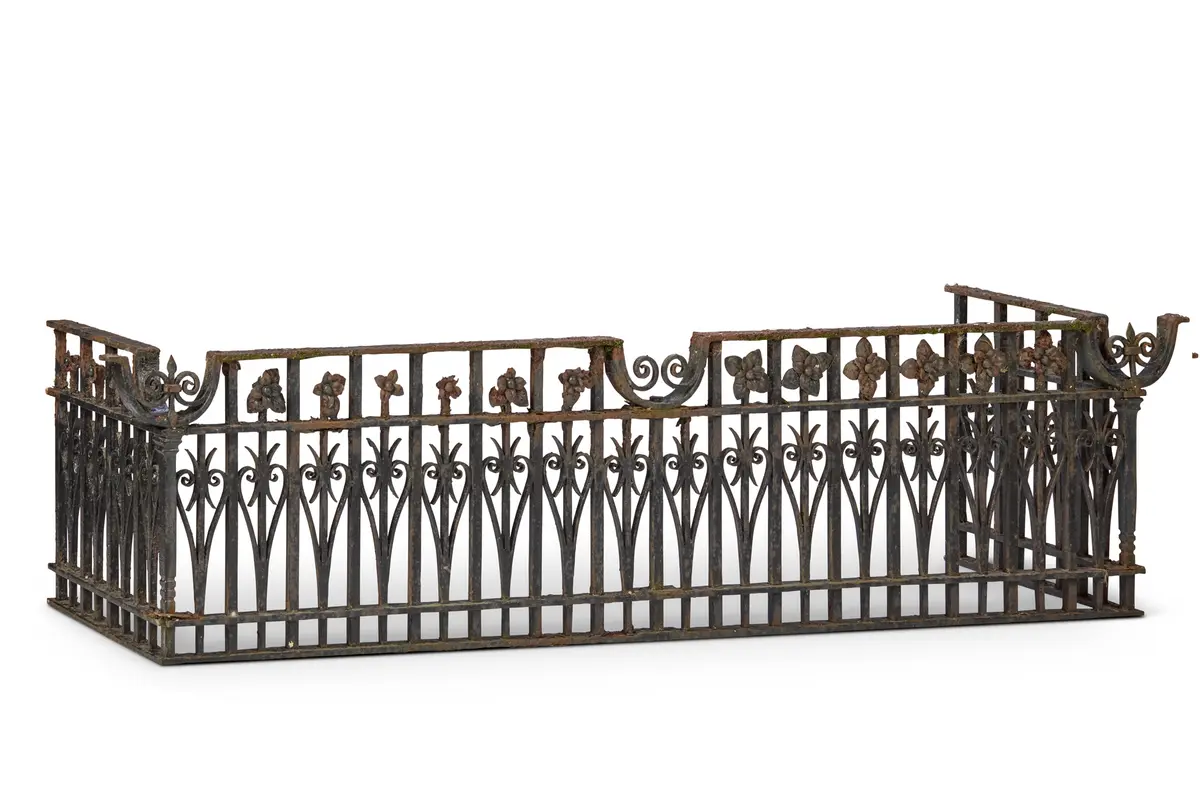 WROUGHT AND CAST IRON BALCONY RAILING