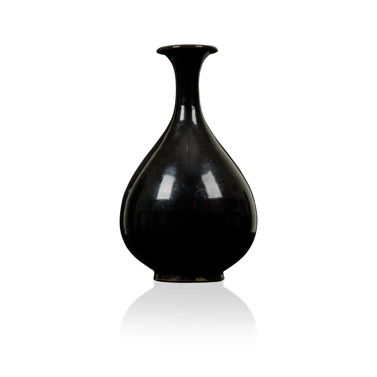 CHINESE CIZHOU-TYPE BLACK-GLAZED VASE, YUHUCHUN