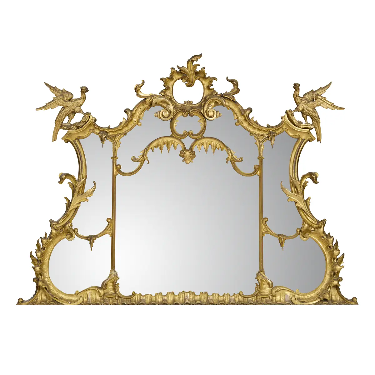 GEORGE III GILTWOOD OVERMANTEL MIRROR