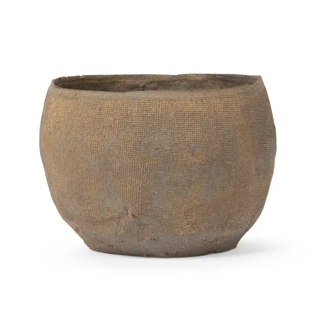 [DRINKING CULTURE] CHINESE FABRIC-IMPRESSED POTTERY CUP