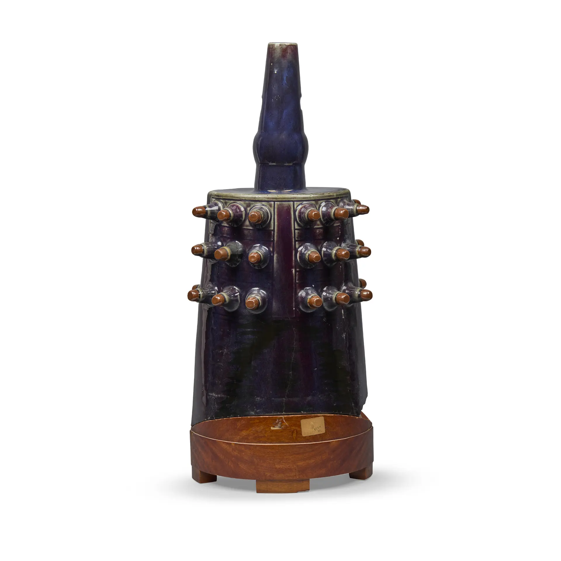 [PRIVATE COLLECTION, LONDON] CHINESE ARCHAISTIC FLAMBÉ-GLAZED BELL, YONGZHONG