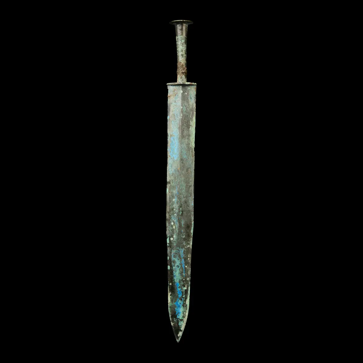 [COLLECTION OF PATRICK DAVID BIRDS] CHINESE BRONZE BROAD-BLADE SWORD