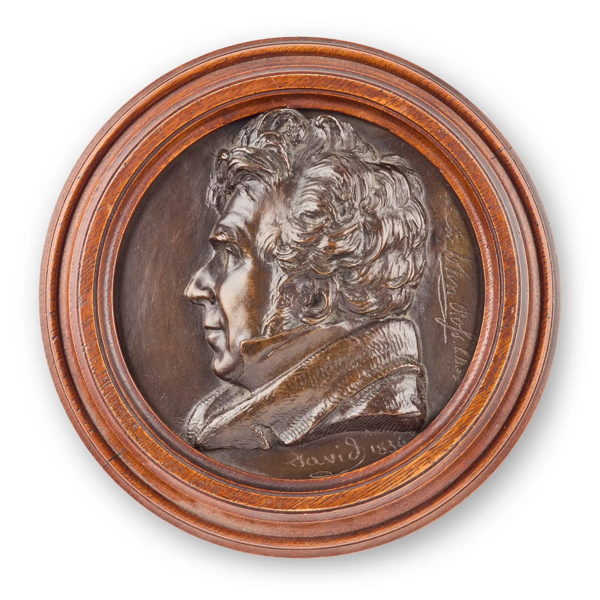 BRONZE PORTRAIT RELIEF OF CAPTAIN SIR JOHN ROSS (SCOTTISH 1777-1856)
