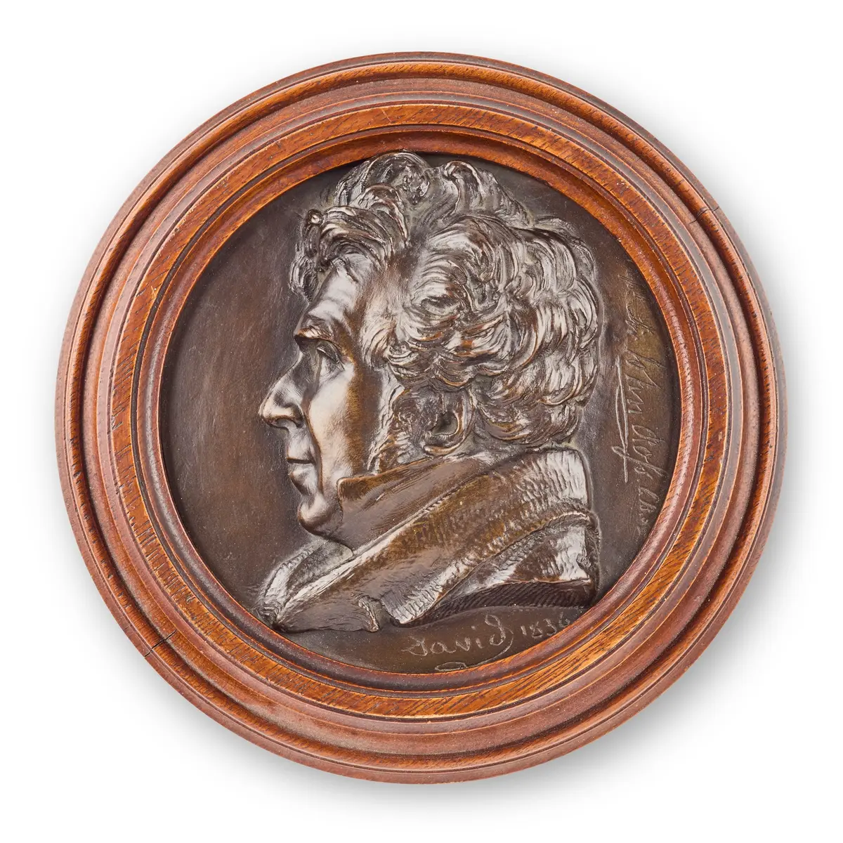 BRONZE PORTRAIT RELIEF OF CAPTAIN SIR JOHN ROSS (SCOTTISH 1777-1856)