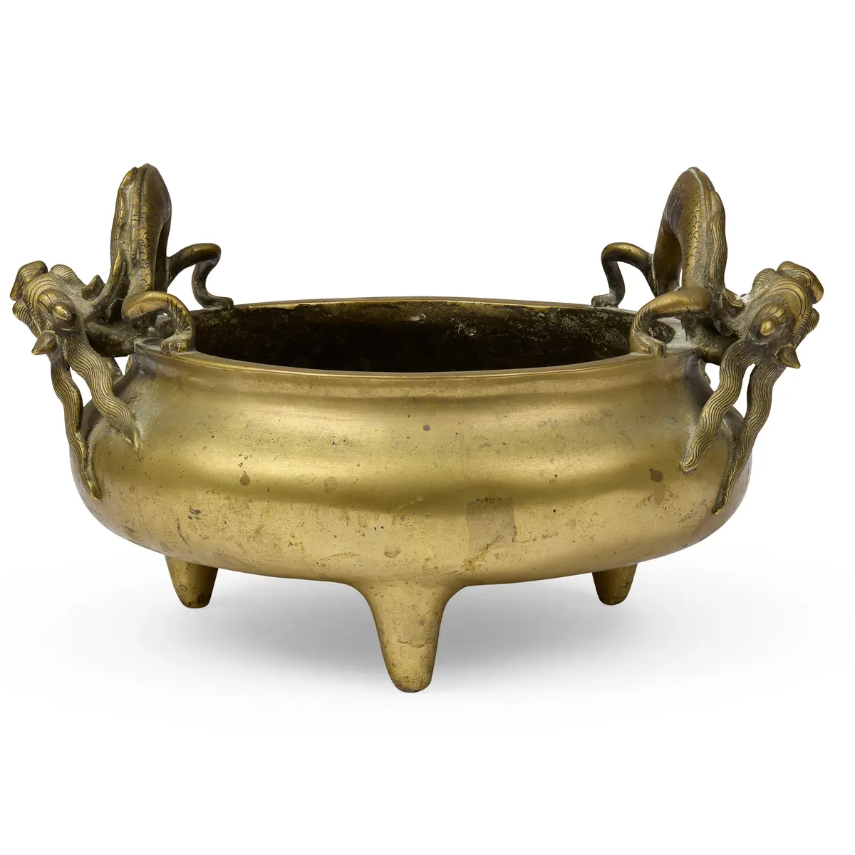 [INCENSE CULTURE] LARGE CHINESE BRONZE TRIPOD CENSER