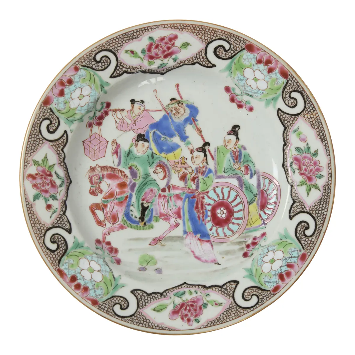 CHINESE FAMILLE ROSE 'FIGURAL' PLATE