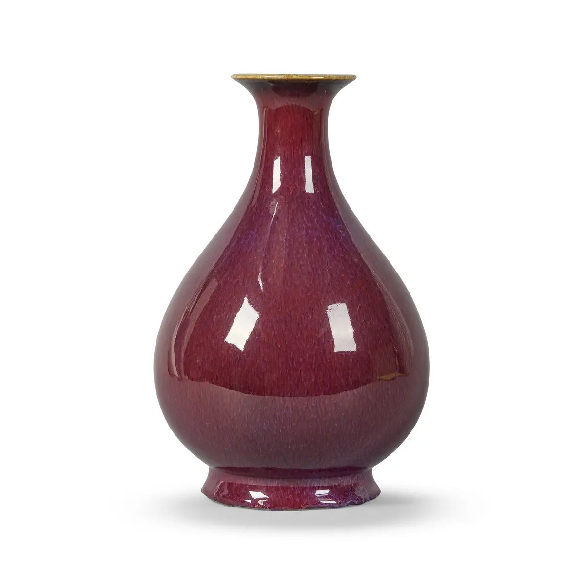 [PRIVATE COLLECTION, LONDON] CHINESE FLAMBÉ-GLAZED PEAR-SHAPED VASE