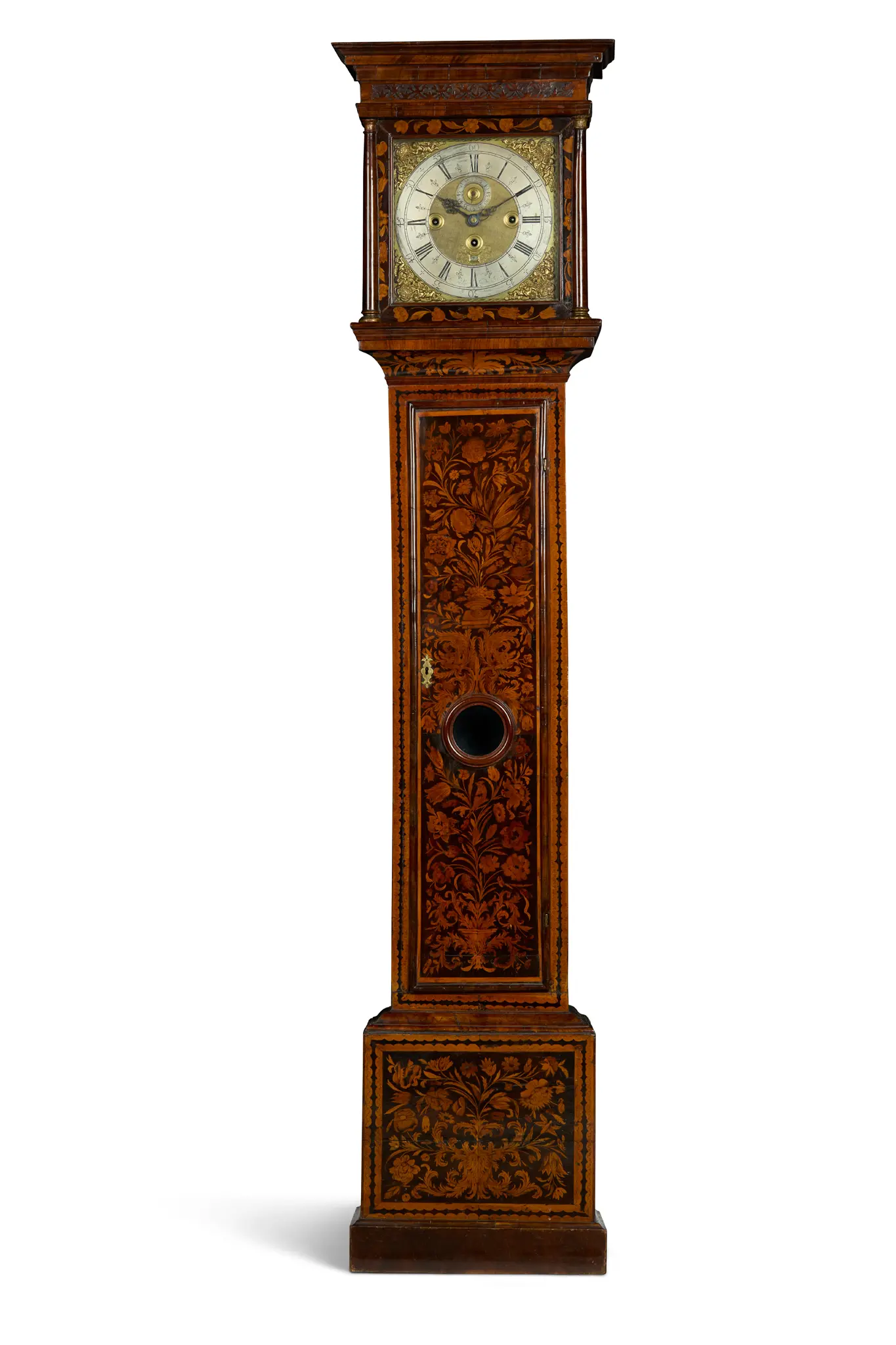 WILLIAM III MARQUETRY CHIMING LONGCASE CLOCK, HENRY ELLIOTT, LONDON