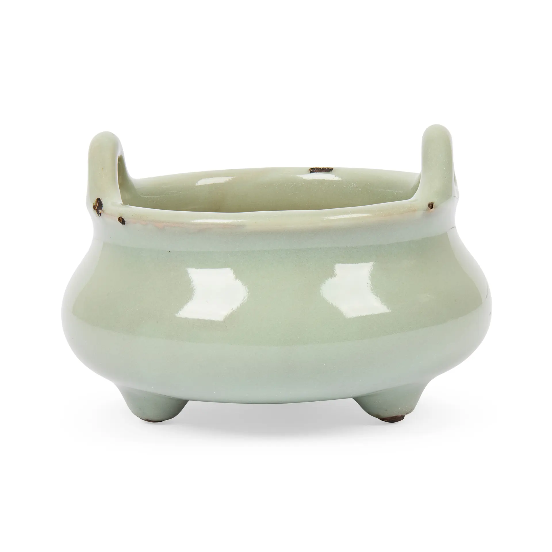 [INCENSE CULTURE] CHINESE CELADON-GLAZED TRIPOD CENSER