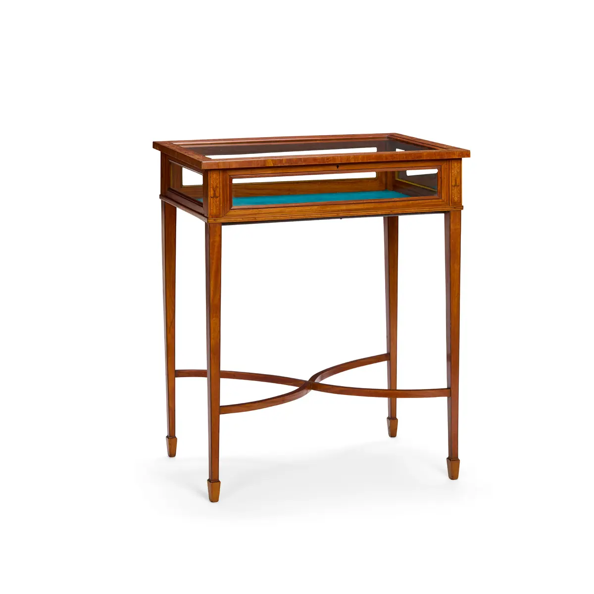 EDWARDIAN SATINWOOD AND INLAID BIJOUTERIE TABLE