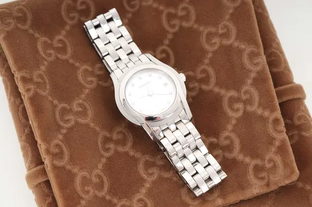 GUCCI STAINLESS STEEL QUARTZ WRIST WATCH