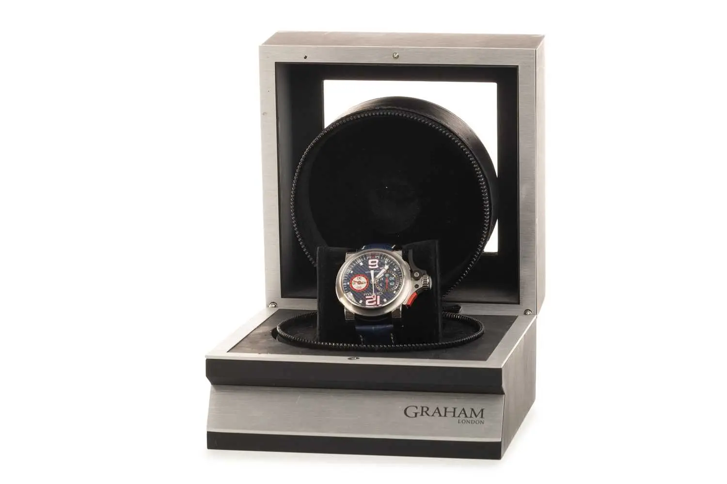 GRAHAM 'CHRONOFIGHTER' STAINLESS STEEL AUTOMATIC WRIST WATCH