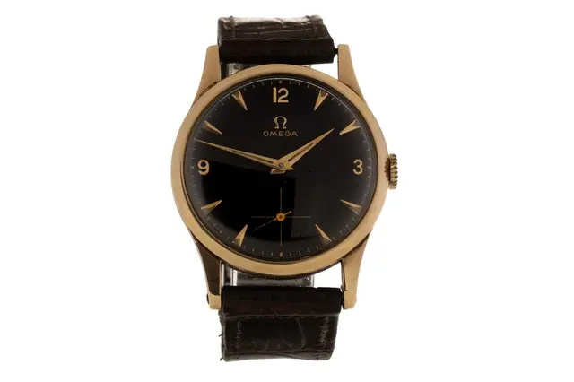 OMEGA NINE CARAT GOLD MANUAL WIND WRIST WATCH