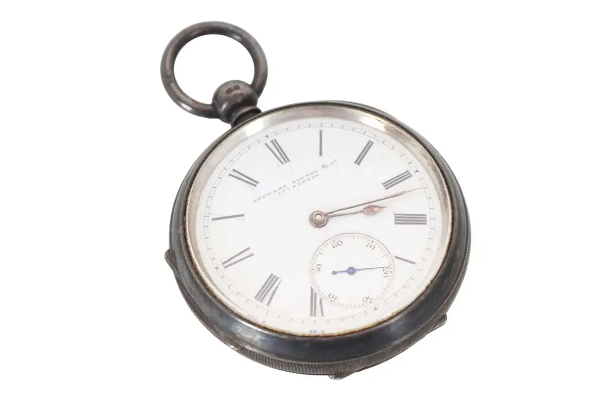 SILVER OPEN FACE POCKET WATCH LATE 19TH/EARLY 20TH CENTURY