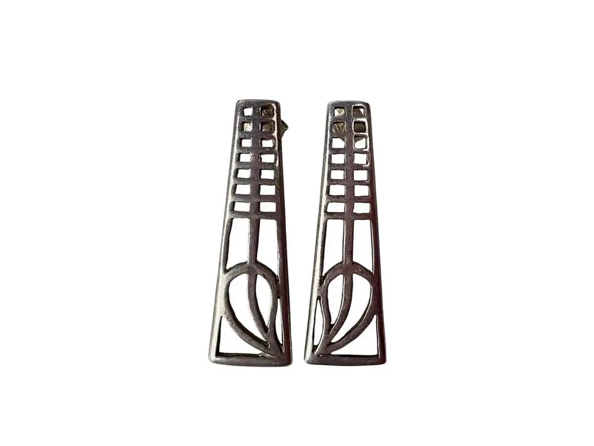 TEN PAIRS OF SILVER EARRINGS MID 20TH CENTURY