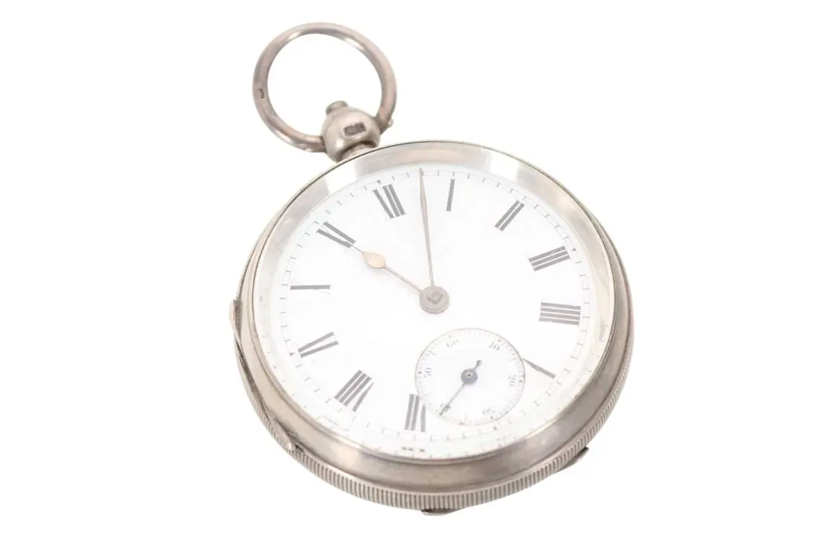 SILVER OPEN FACE POCKET WATCH LATE 19TH/EARLY 20TH CENTURY