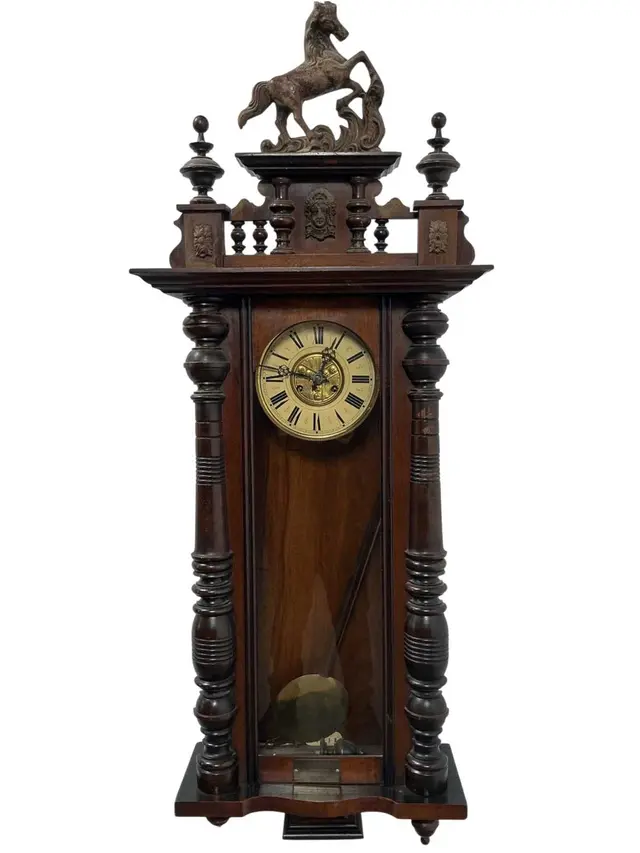 VIENNA WALL CLOCK LATE 19TH/EARLY 20TH CENTURY