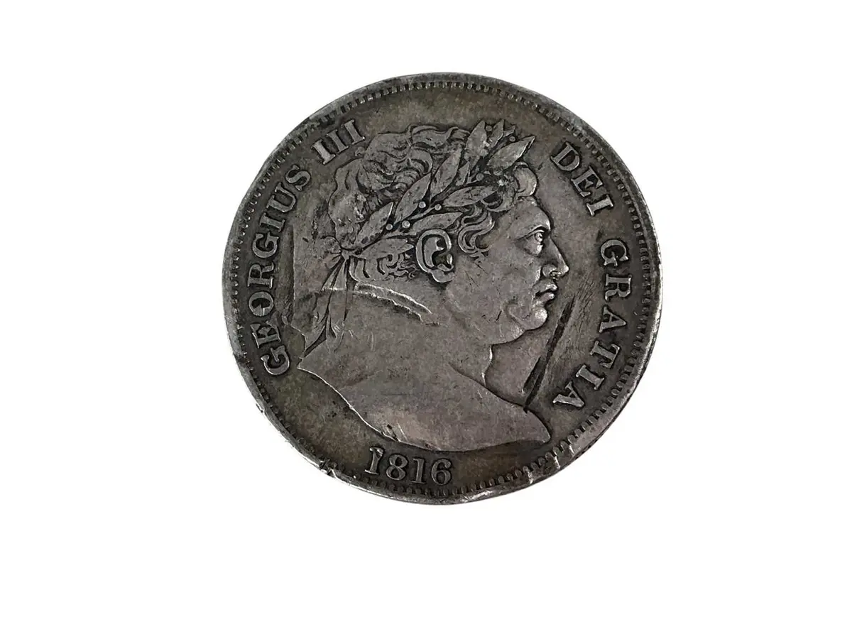GEORGE III SILVER HALF CROWN 1816