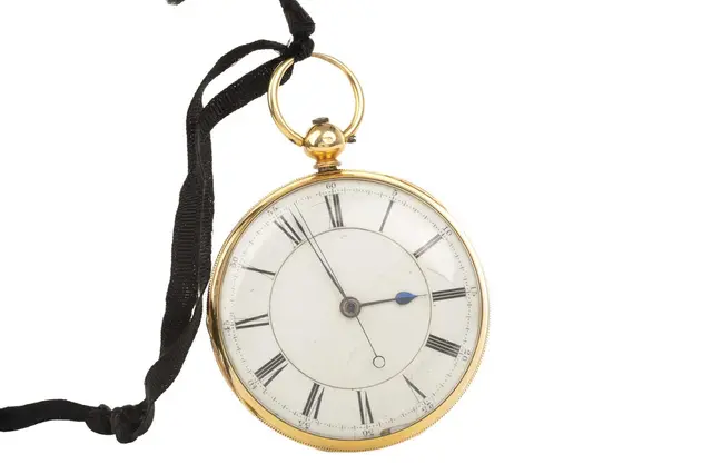 GOLD OPEN FACE POCKET WATCH LATE 19TH/EARLY 20TH CENTURY