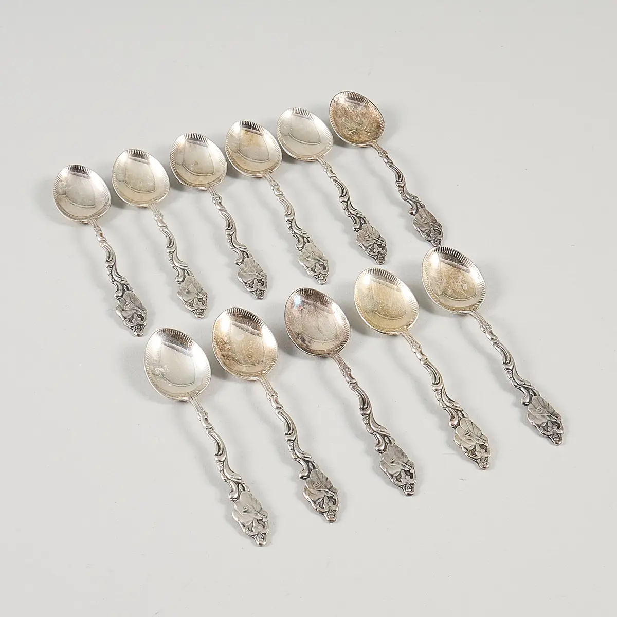 MOCKASKEDAR 11 stycken silver, vikt 120 gr ca.