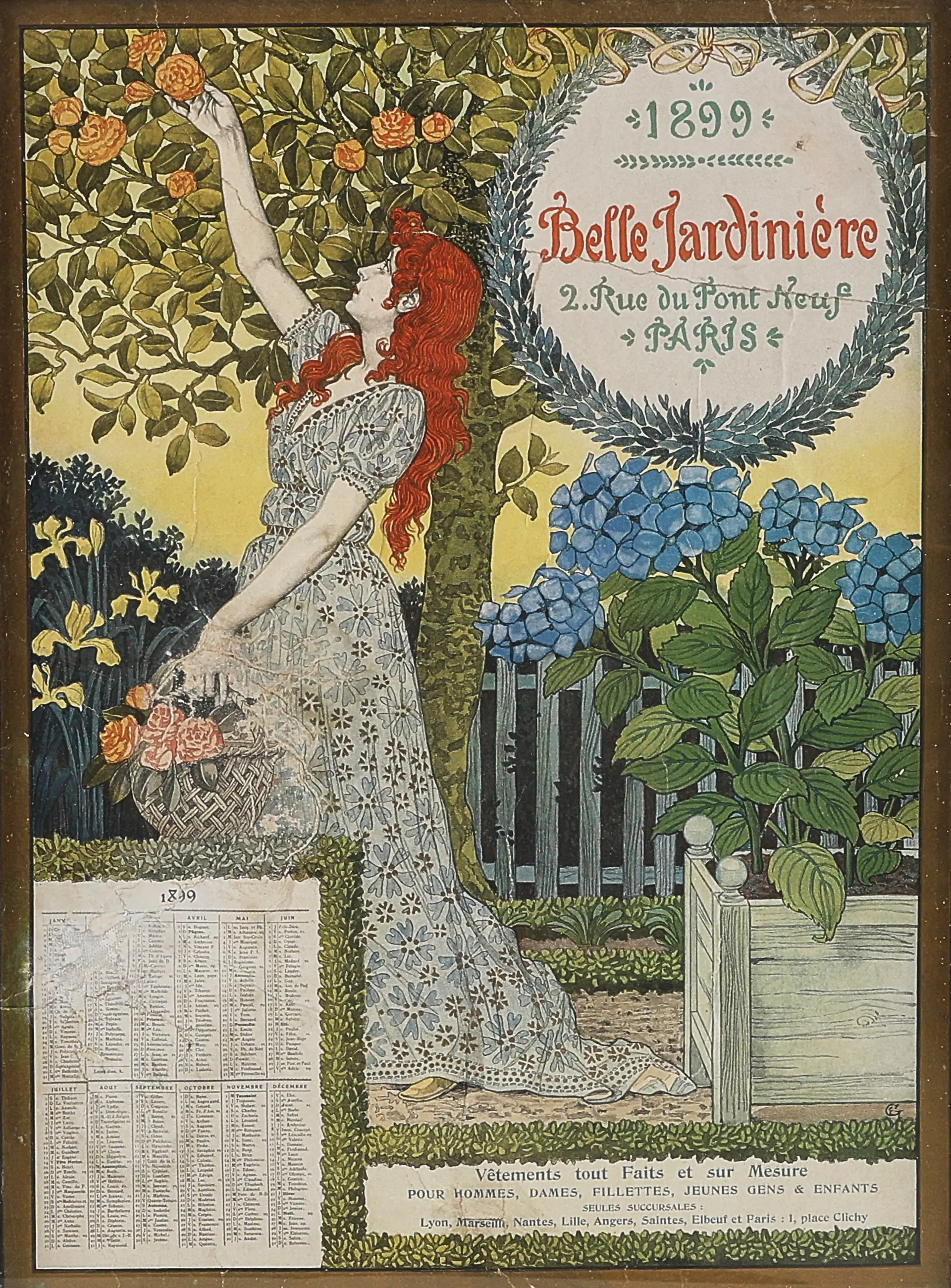 Affisch, Litografisk, sekelskifte 1900.